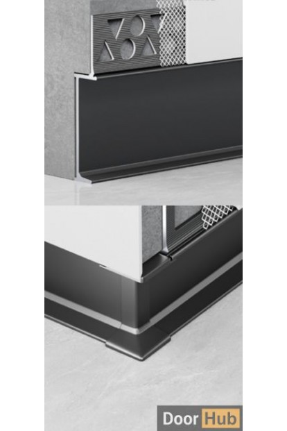 4cm Inset Wall-Finish Skirting Board | FLL-A-31-A4 Flush Baseboard | DoorHub UAE